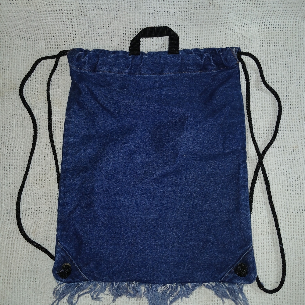 Chateau Blue Drawstring Backpack